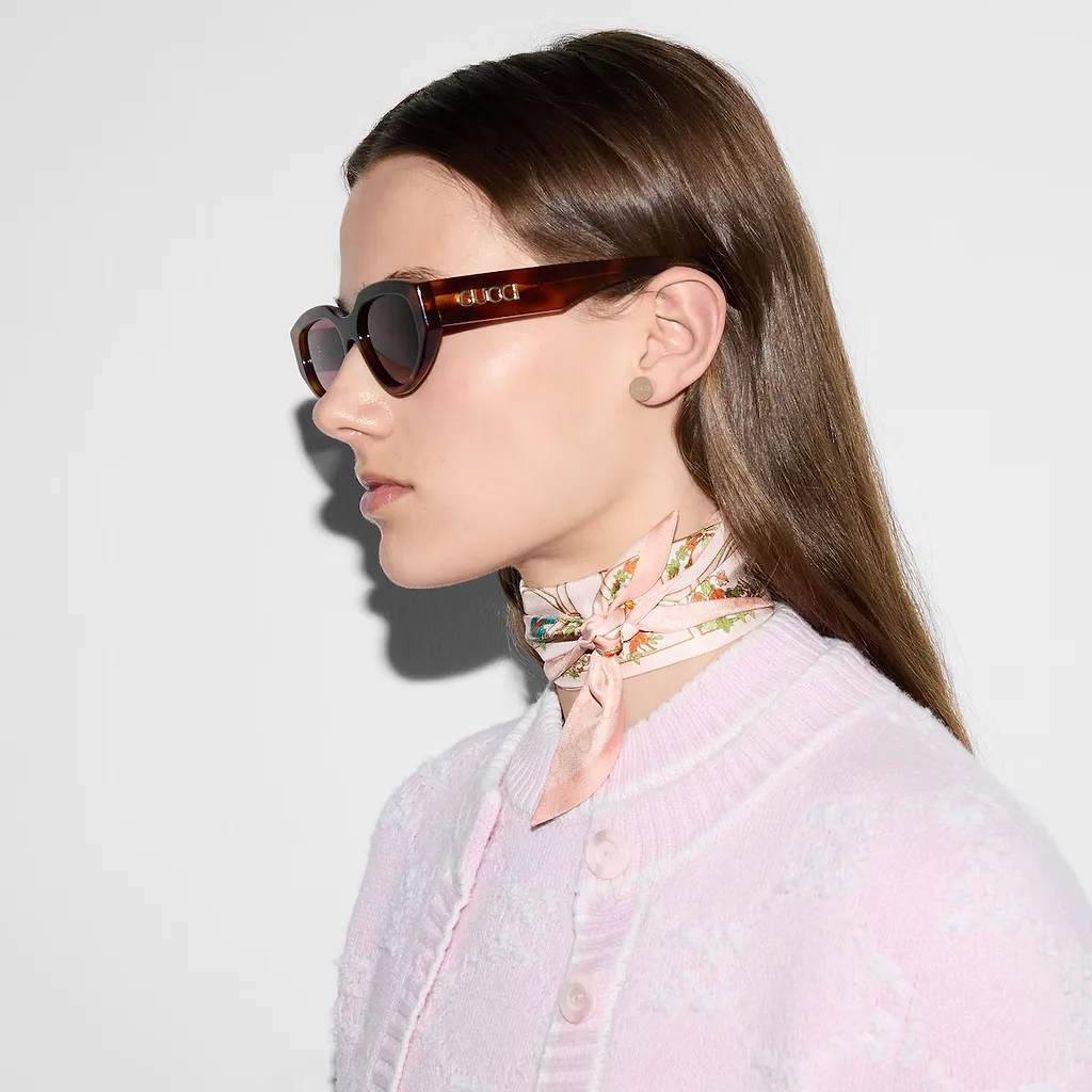 Printed Silk Neck Bow