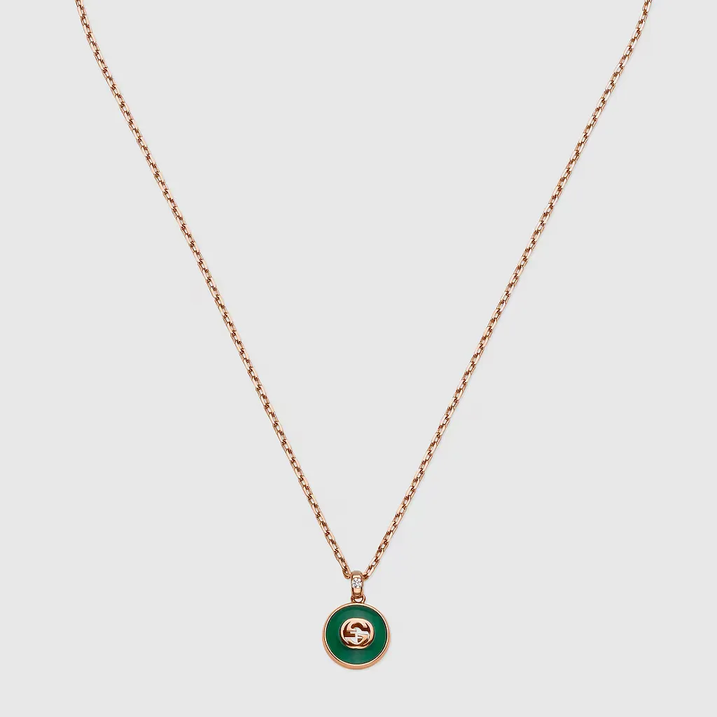 Gucci Interlocking 18K Chain Necklace