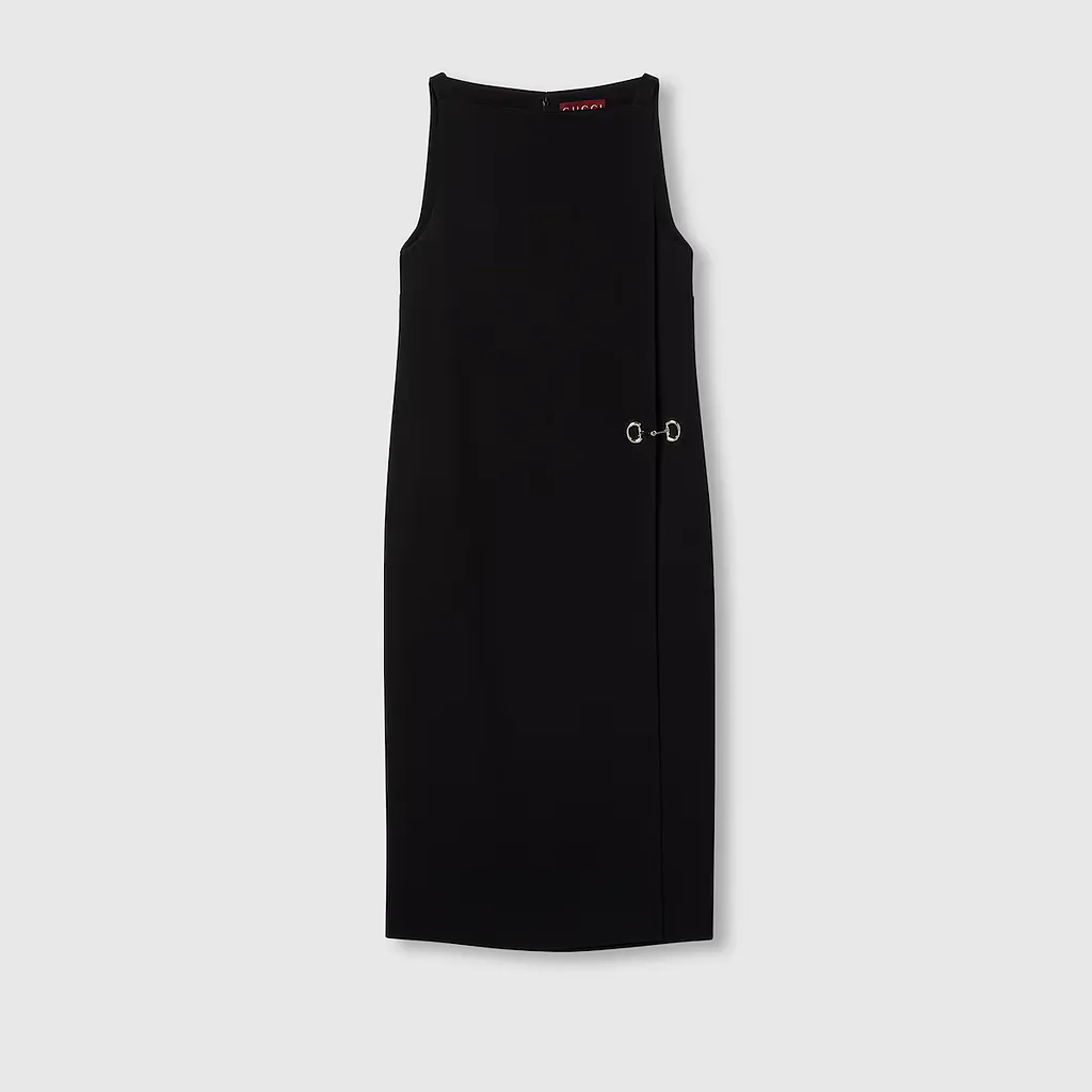 Heavy Viscose Sable Horsebit Dress