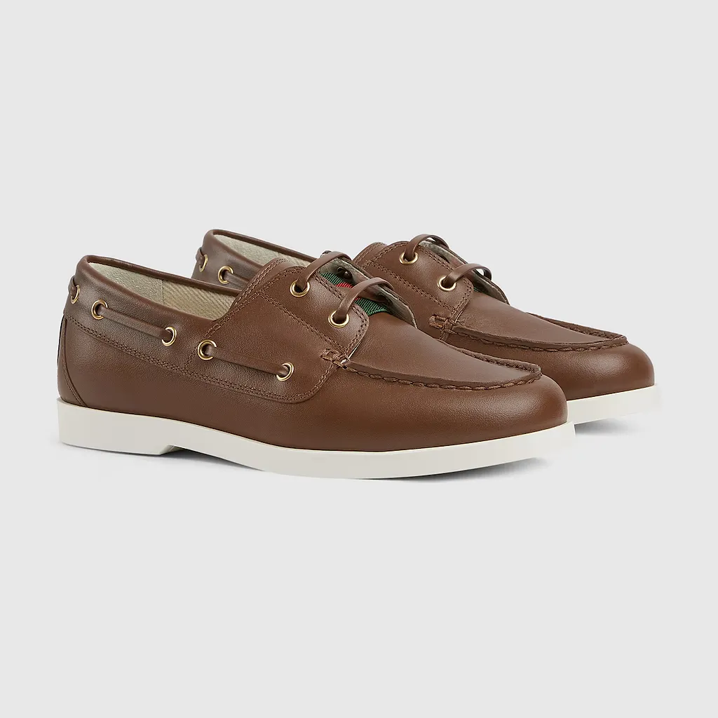 Children's Boat Shoe With Web