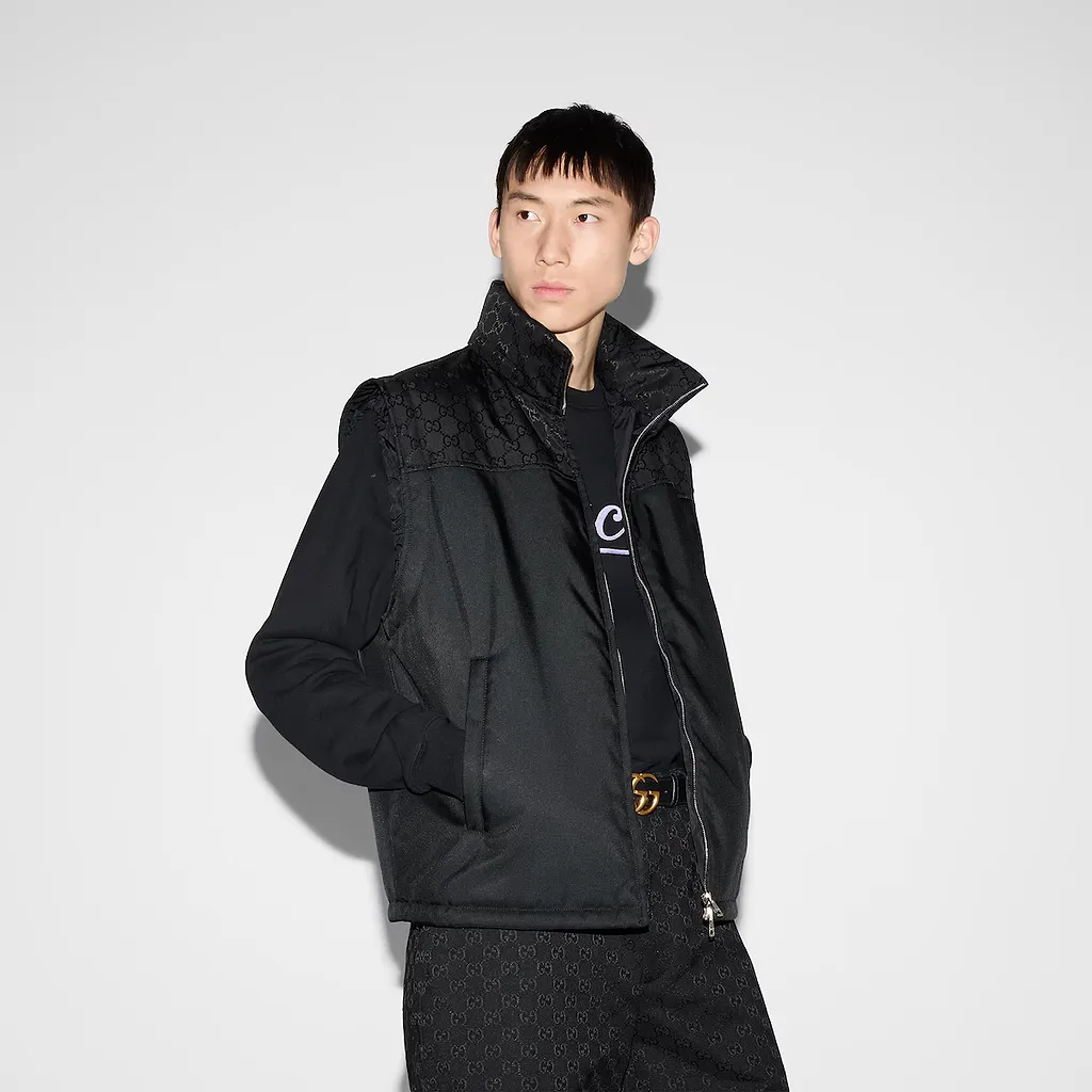 Gg Heavy Nylon Gilet