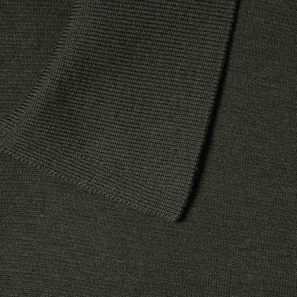 Silk Cotton Knit Polo Shirt