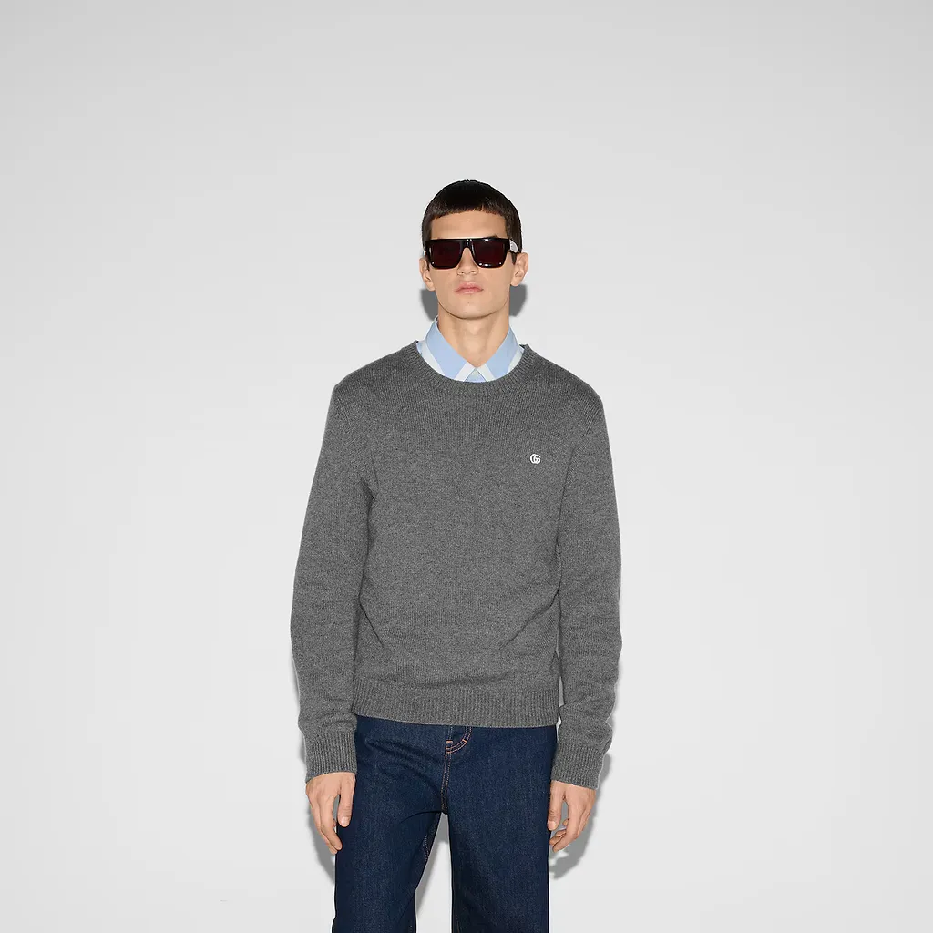 Embroidered Wool Cashmere Jumper