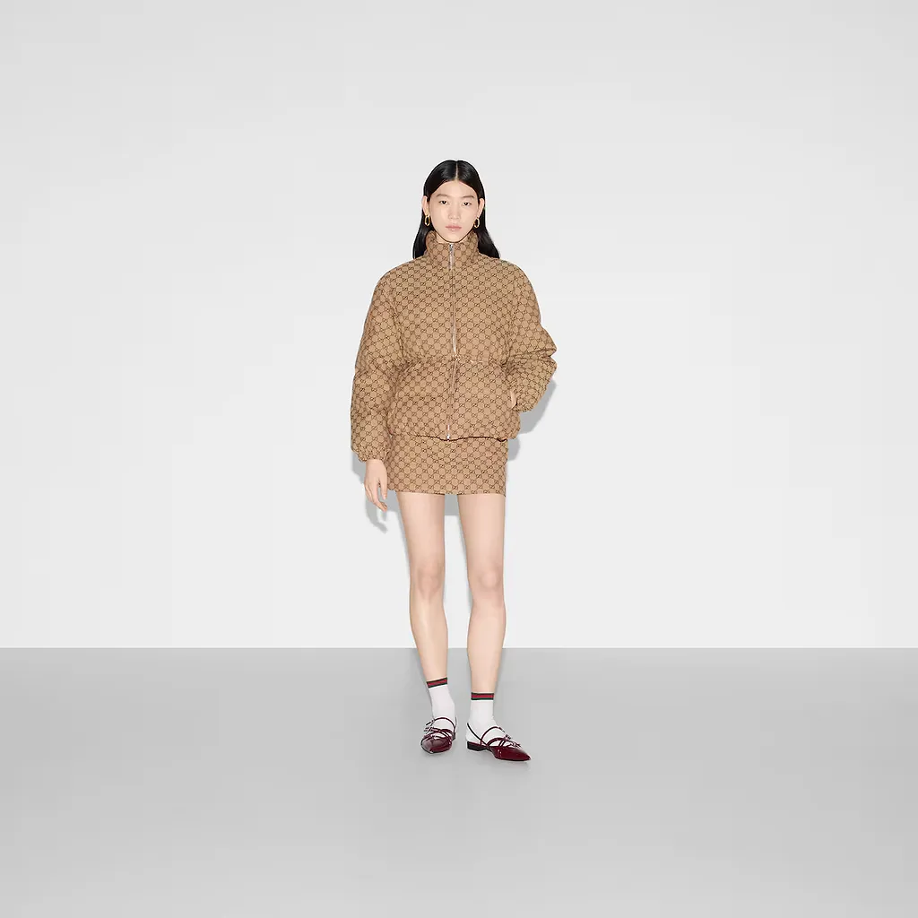 Gg Canvas Bomber Jacket