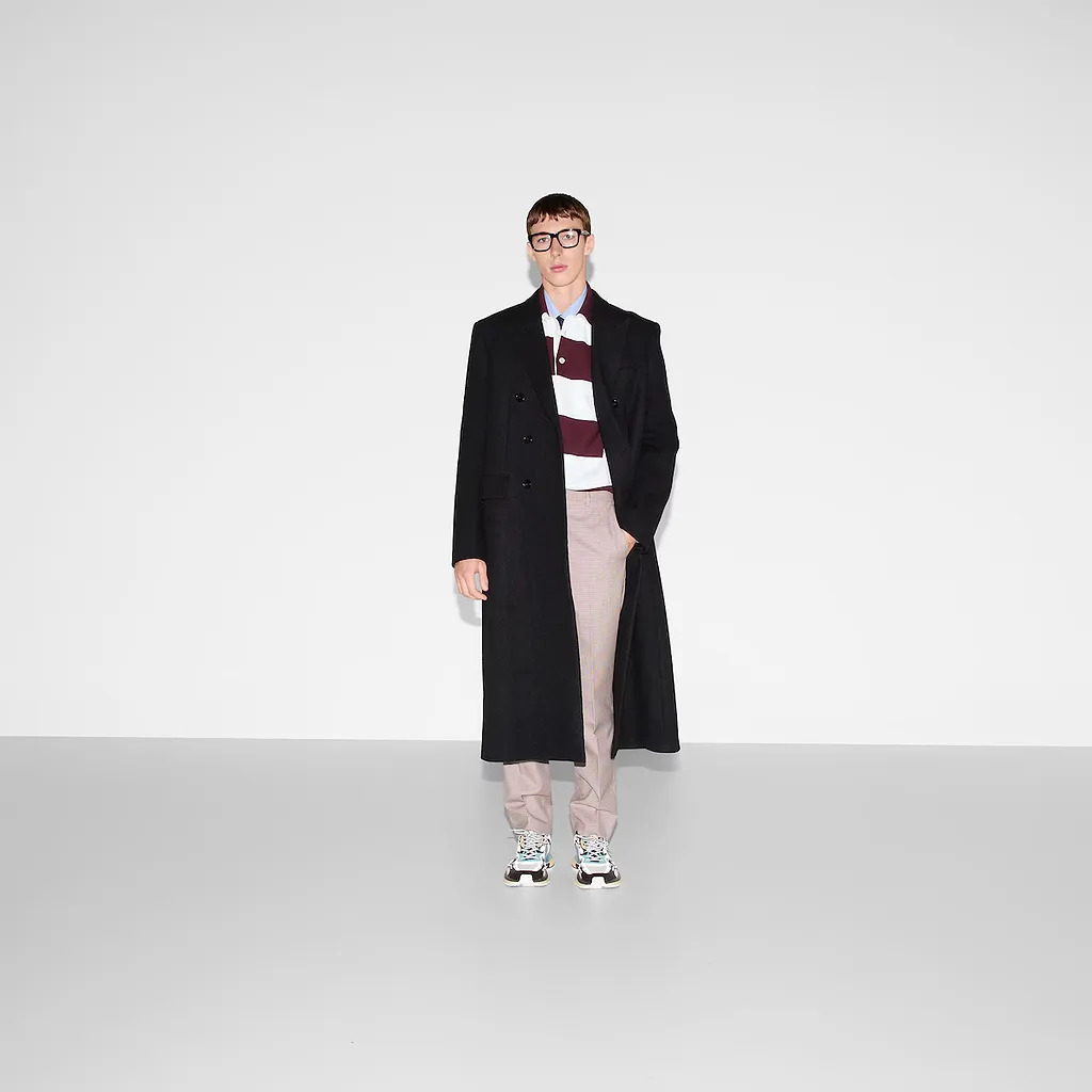 Batavia Wool Coat With Web