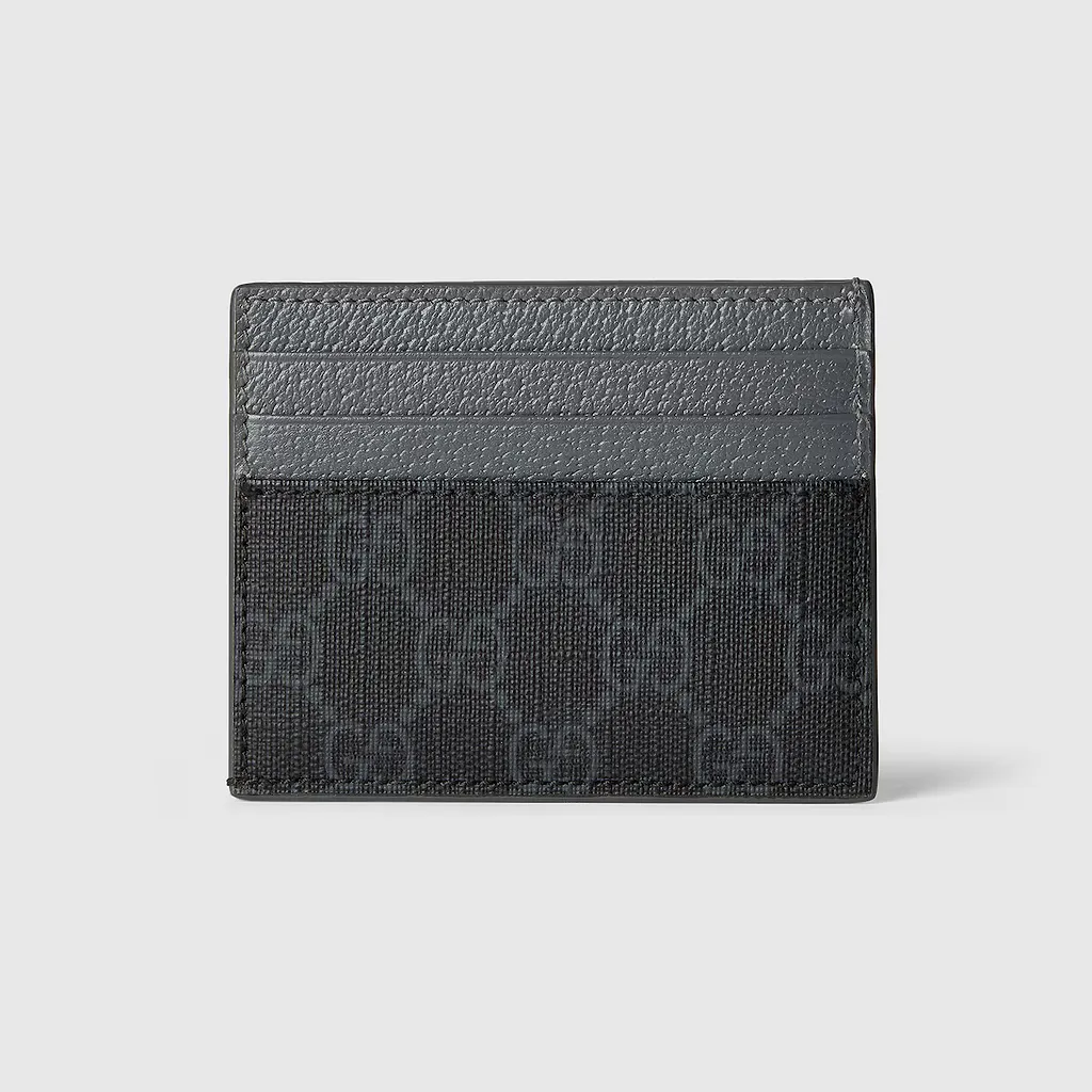 Bi-Colour Card Case With Gg Detail