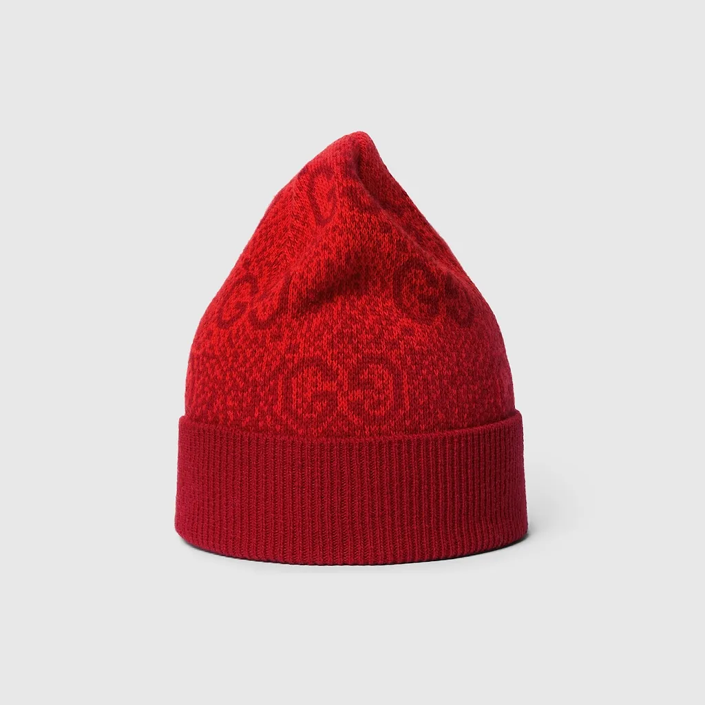 Children's Gg Wool Jacquard Hat
