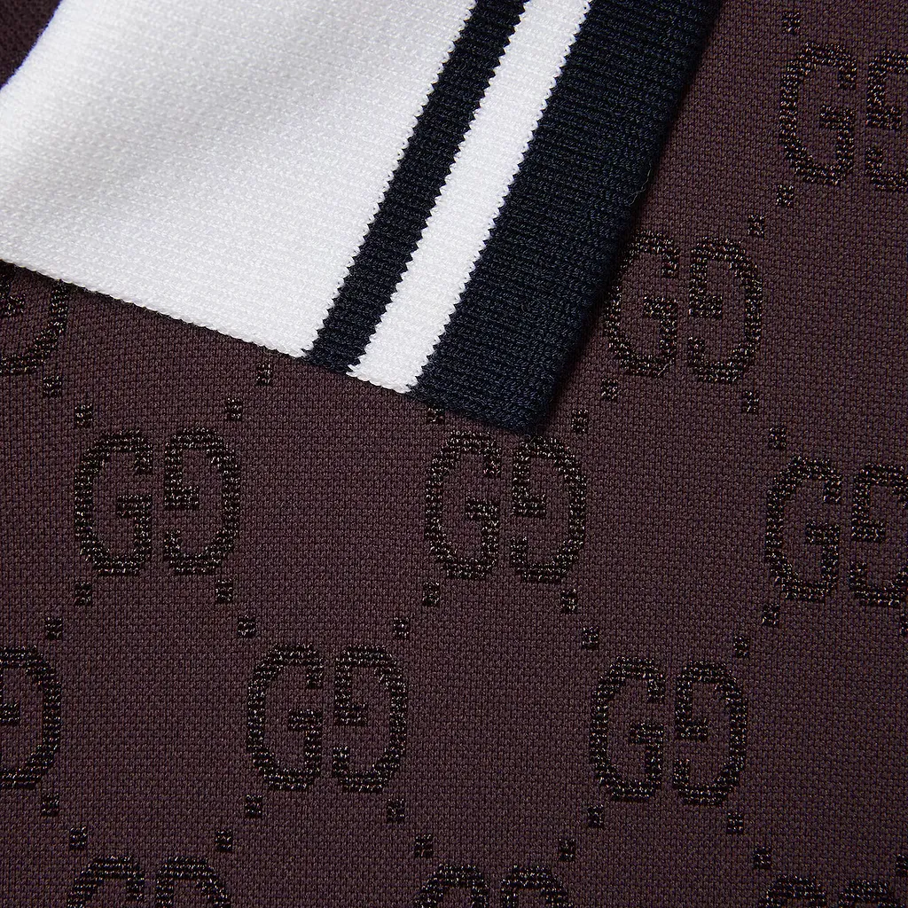 Gg Nylon And Cotton Polo Shirt
