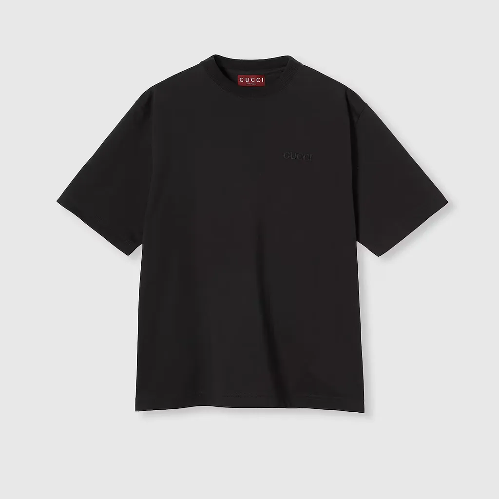 Cotton Jersey T-Shirt With Embroidery