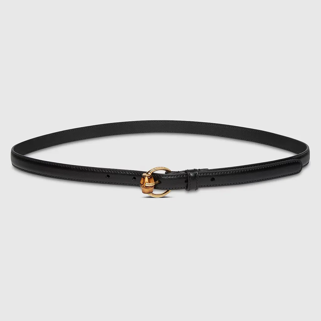 Thin Belt With Bamboo Detail Buckle