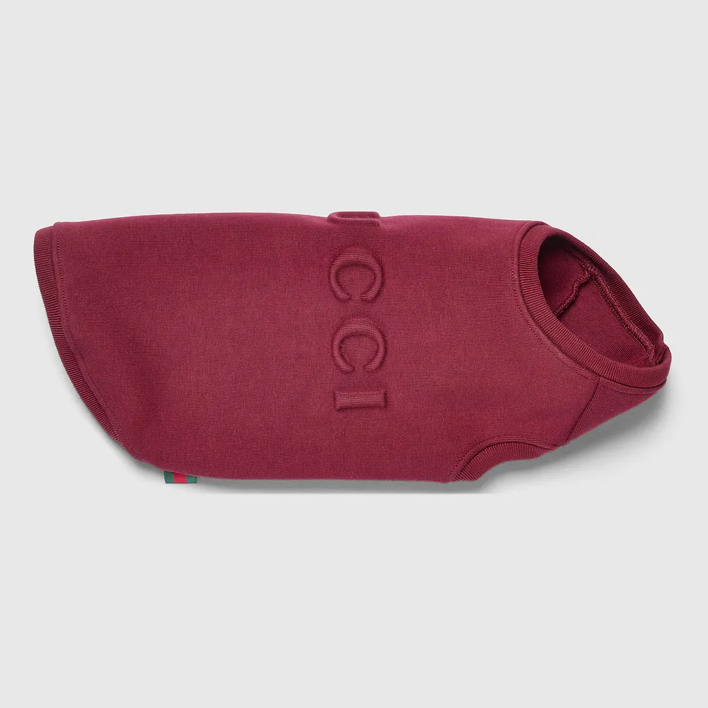 Embossed Cotton Pet Sweatshirt