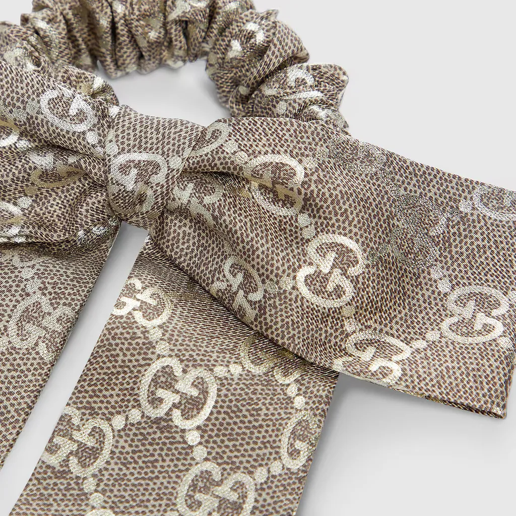 Gg Silk Jacquard Scrunchie