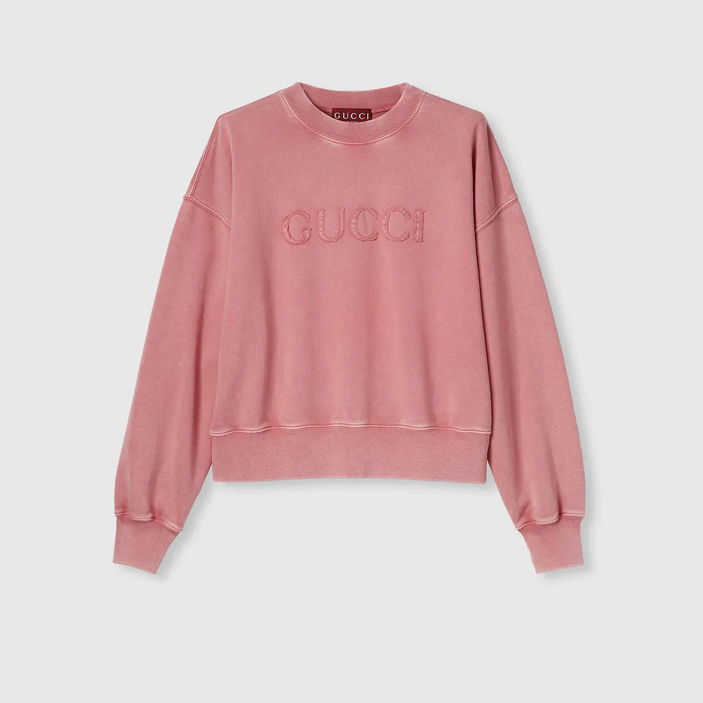 Embroidered Cotton Jersey Sweatshirt