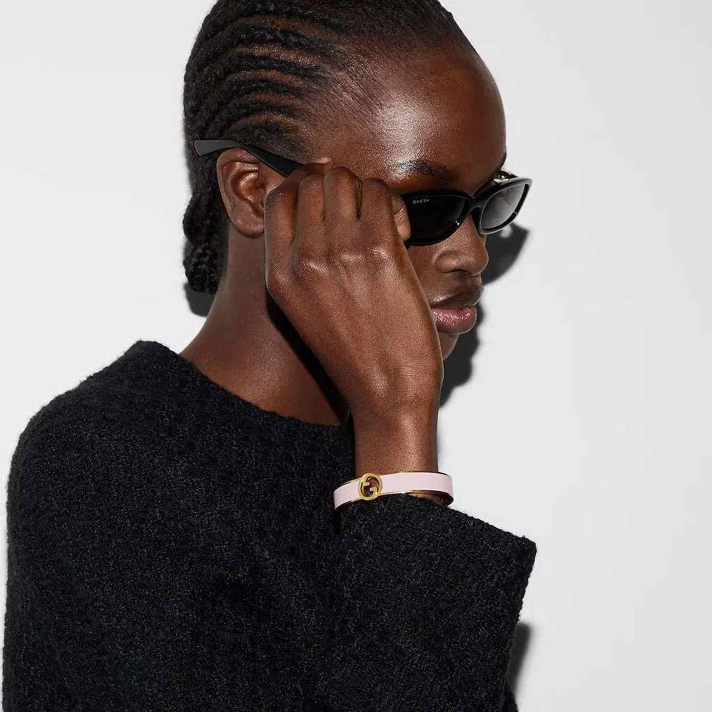 Gucci Blondie Enamel Cuff Bracelet