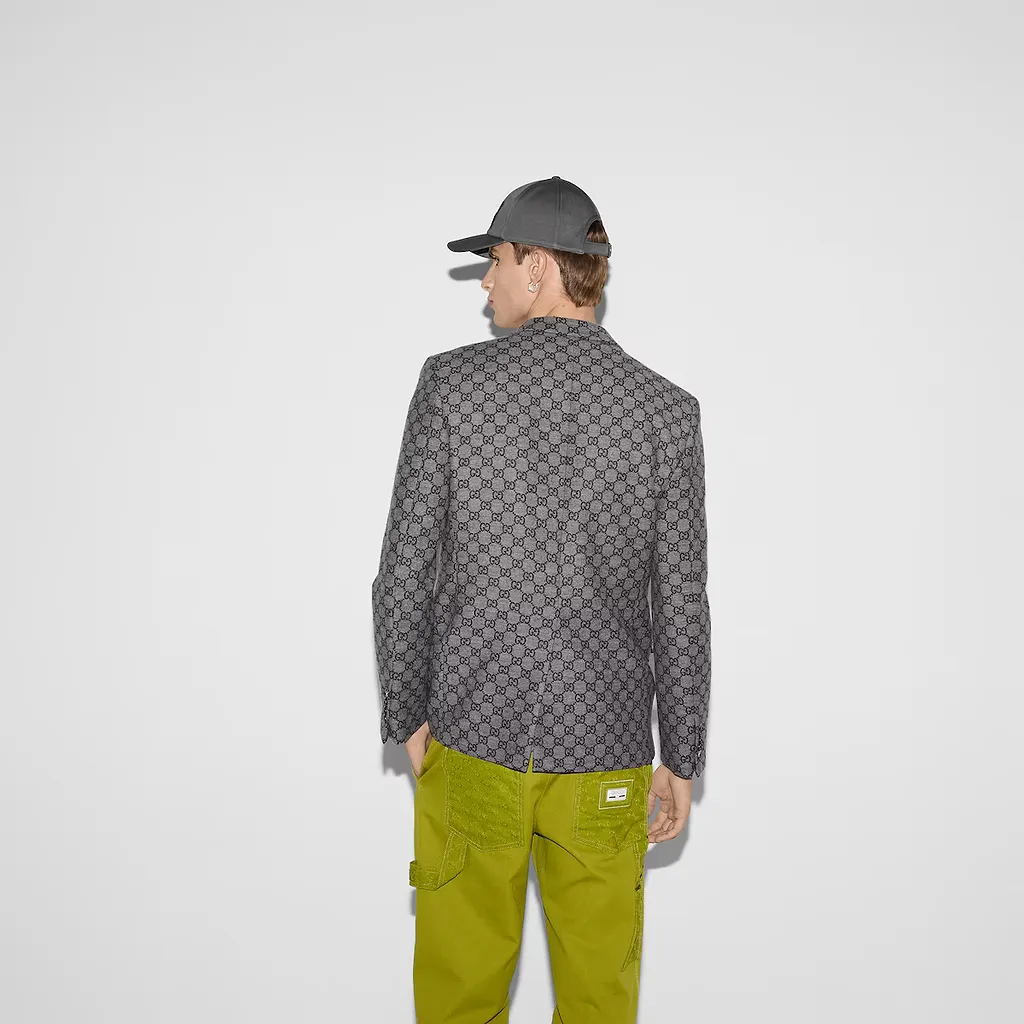 Gg Wool Flannel Jacket