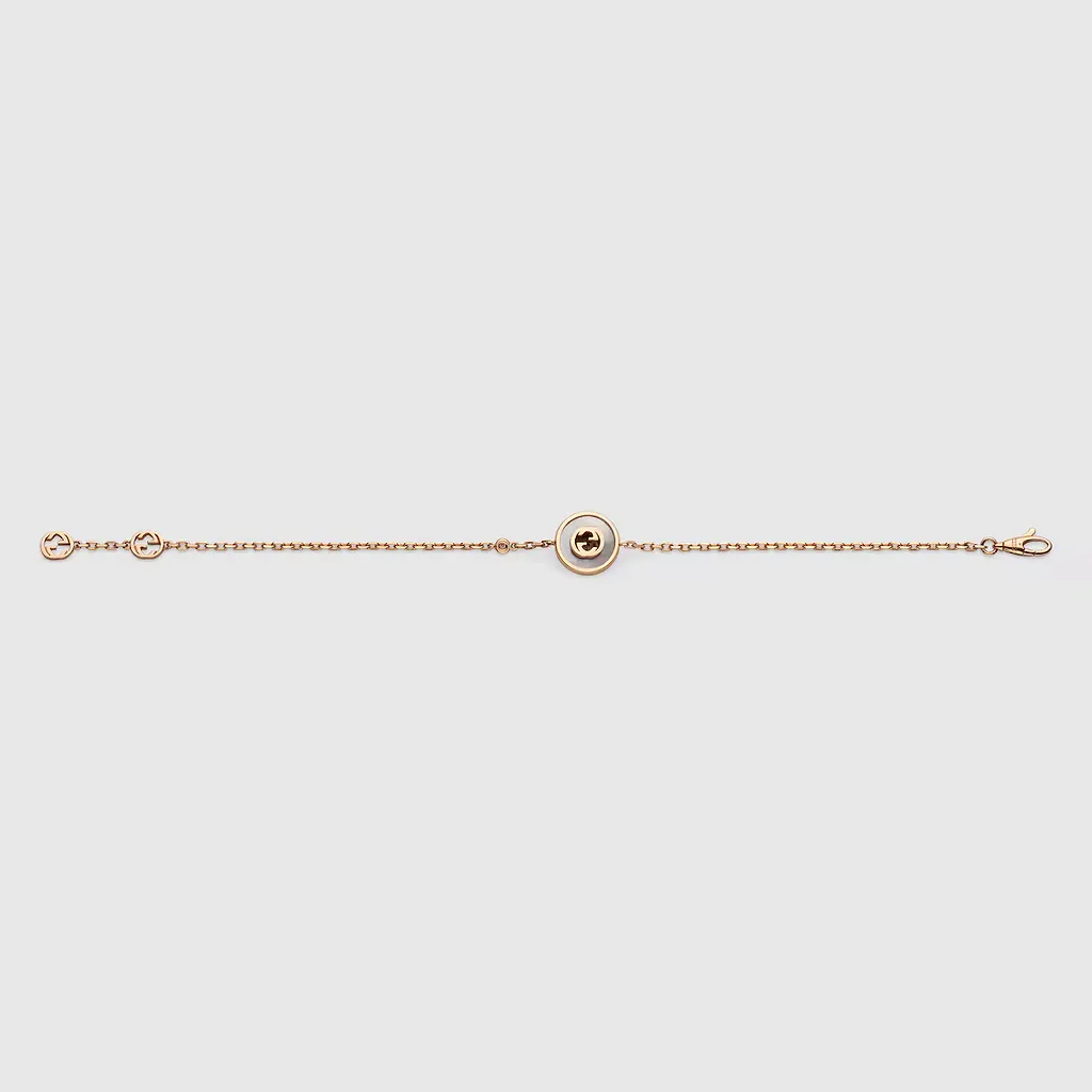 Gucci Interlocking Diamond 18K Bracelet
