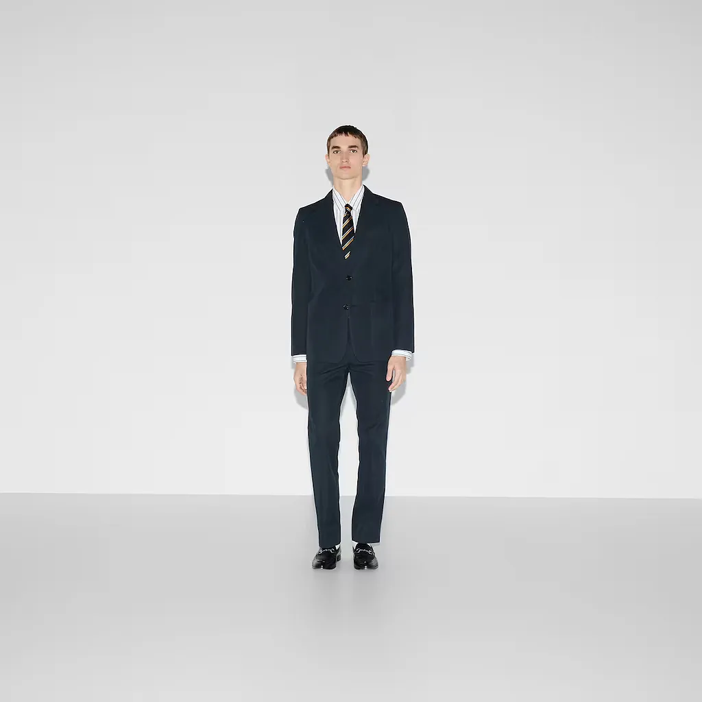 Embossed Cotton Twill Jacket