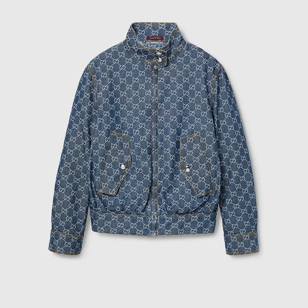 Gg Denim Jacquard Jacket