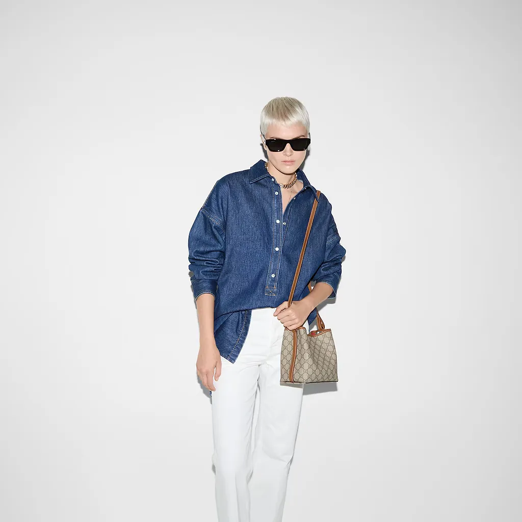 Gg Emblem Small Bucket Bag