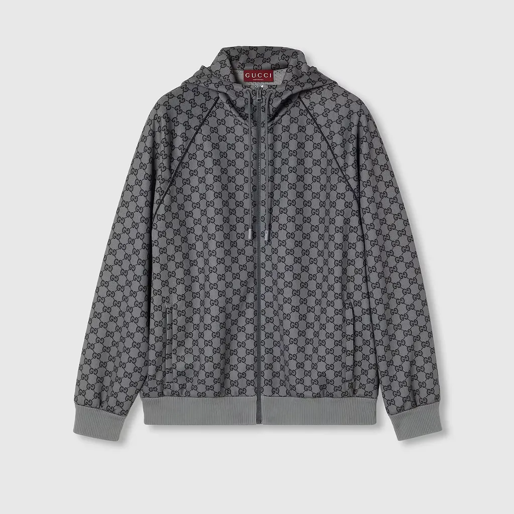 Gg Neoprene Zip Jacket