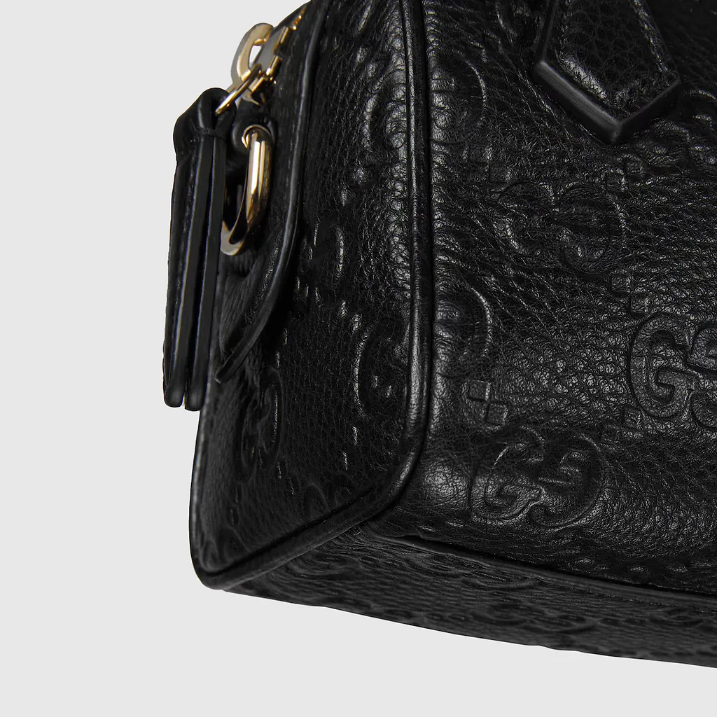 Gg Emblem Mini Boston Bag