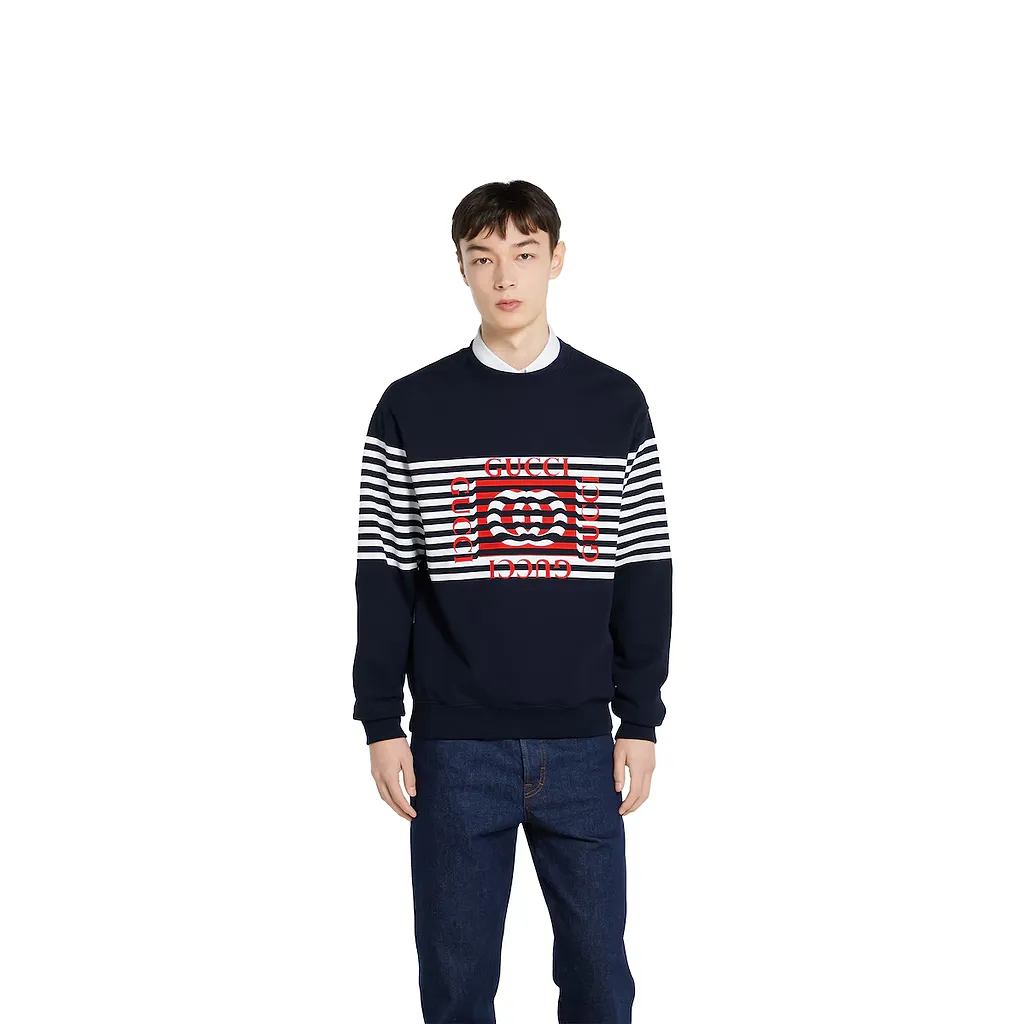 Printed Cotton Jersey Sweatshirt