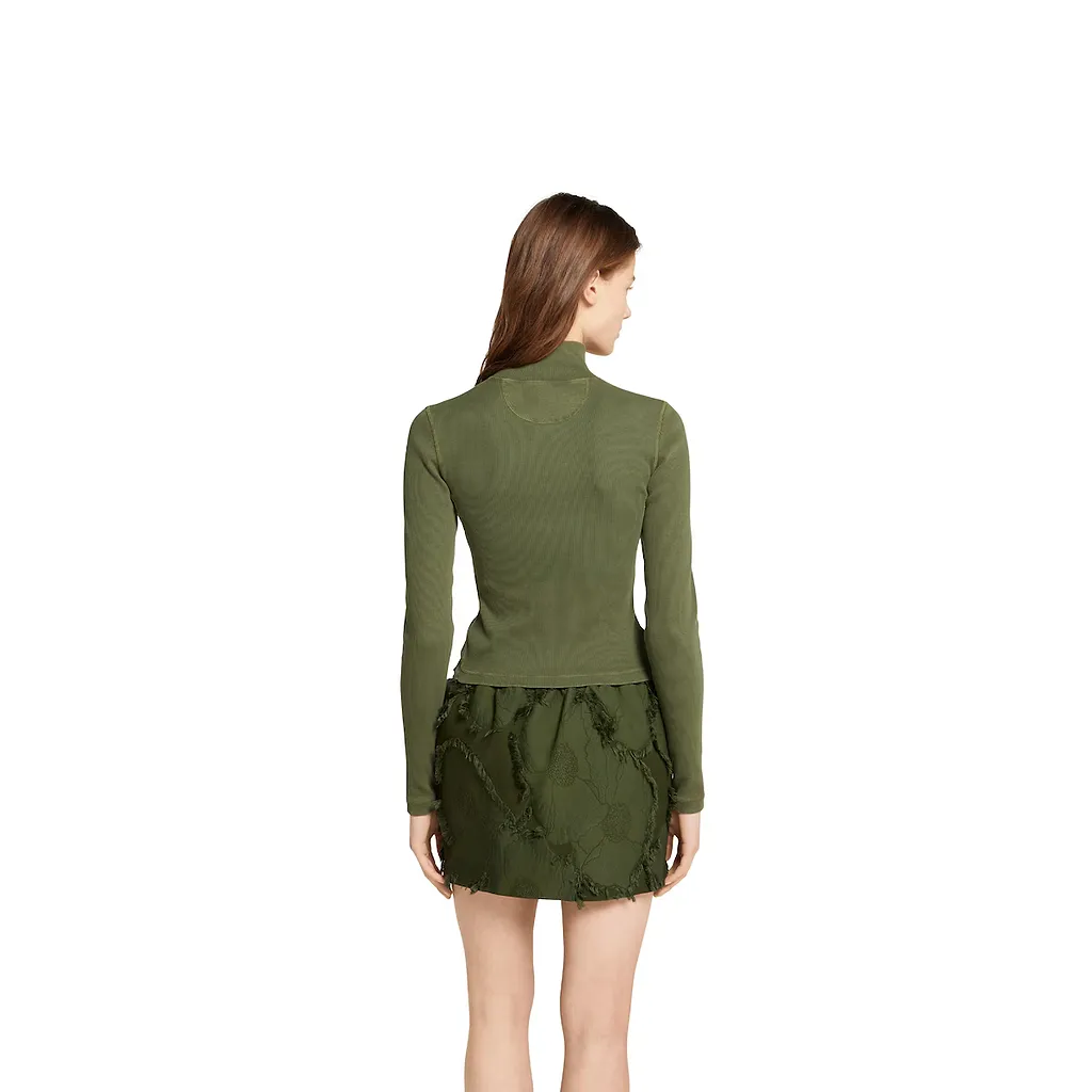 Cotton Rib Long-Sleeve T-Shirt