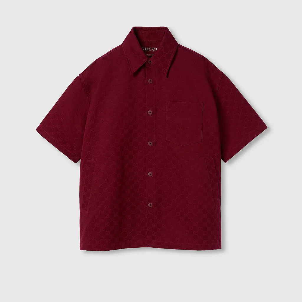 Oversize Gg Cotton Shirt
