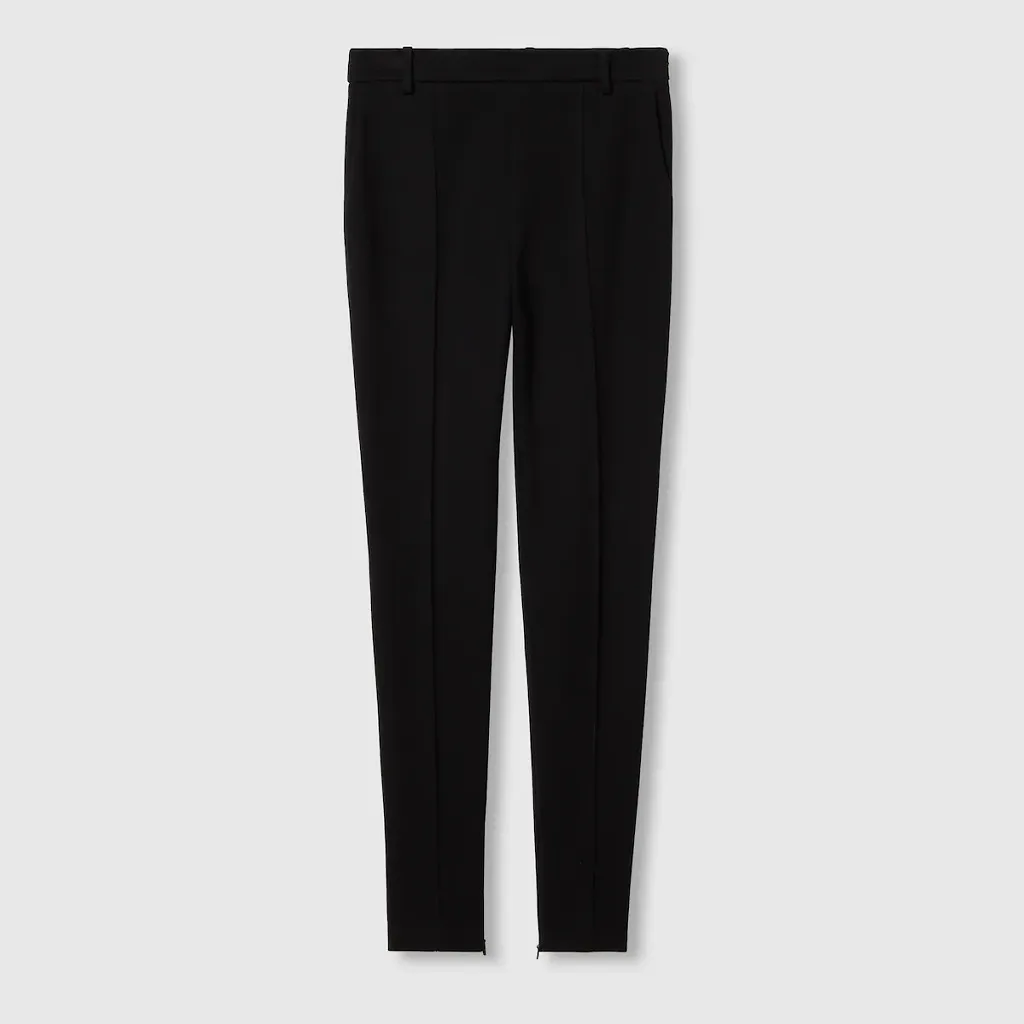 Cotton Jersey Trousers With Embroidery