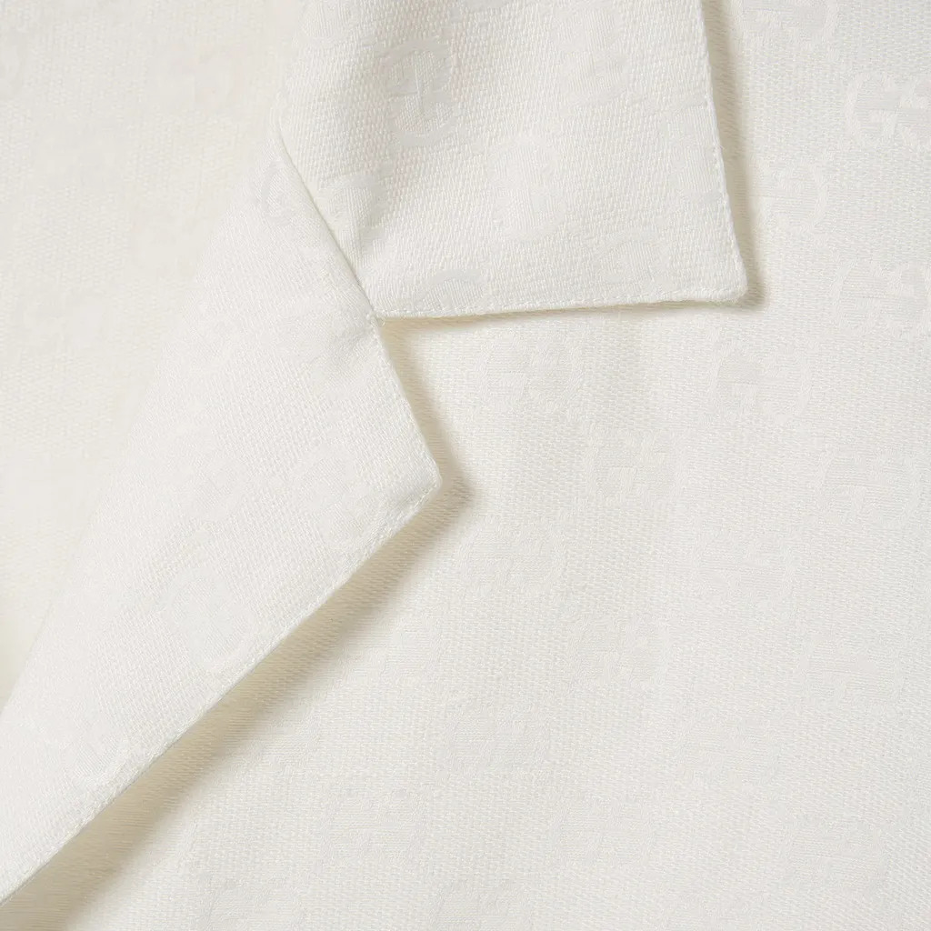 Linen Blend Gg Canvas Shirt