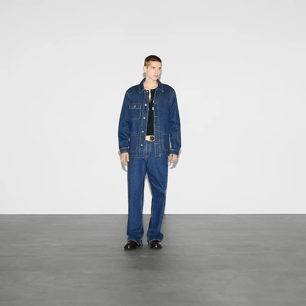 Lasered Denim Jacket