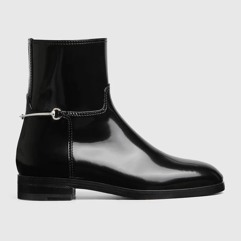 Slim Horsebit Ankle Boot