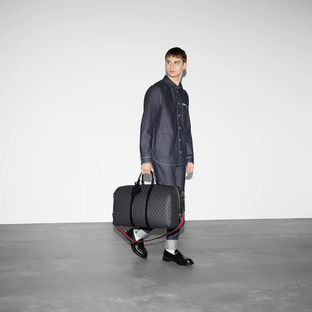 Gg Black Large Duffle Bag