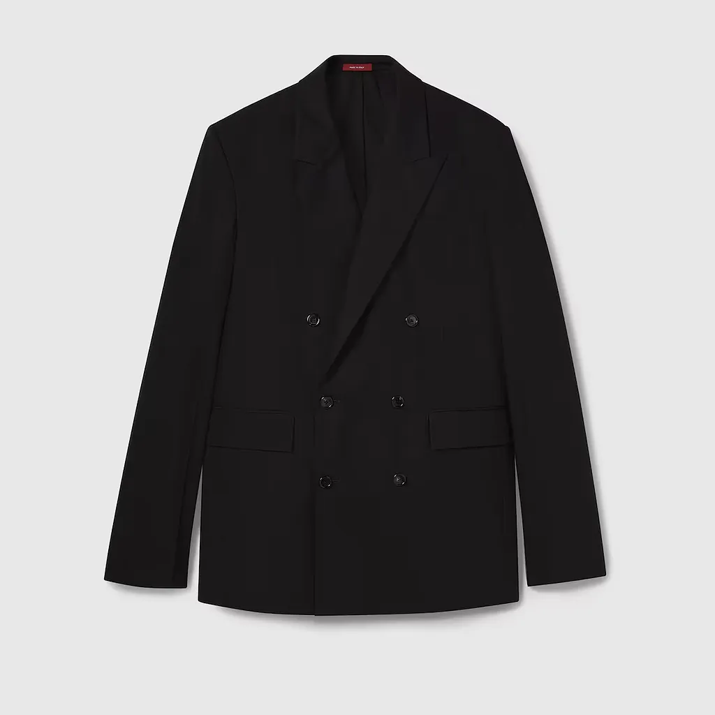 Double-Breasted Cotton Poplin Jacket