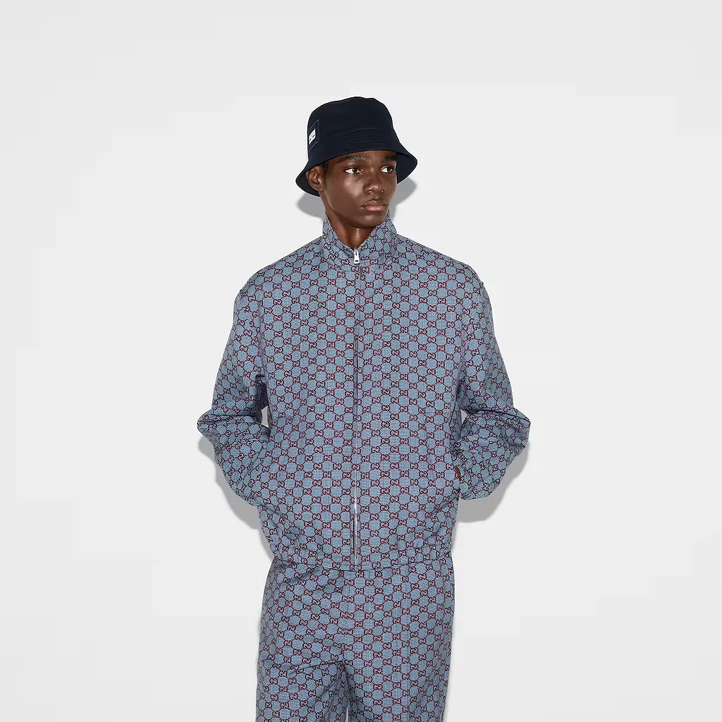 Gg Pied-De-Poule Wool Jacket