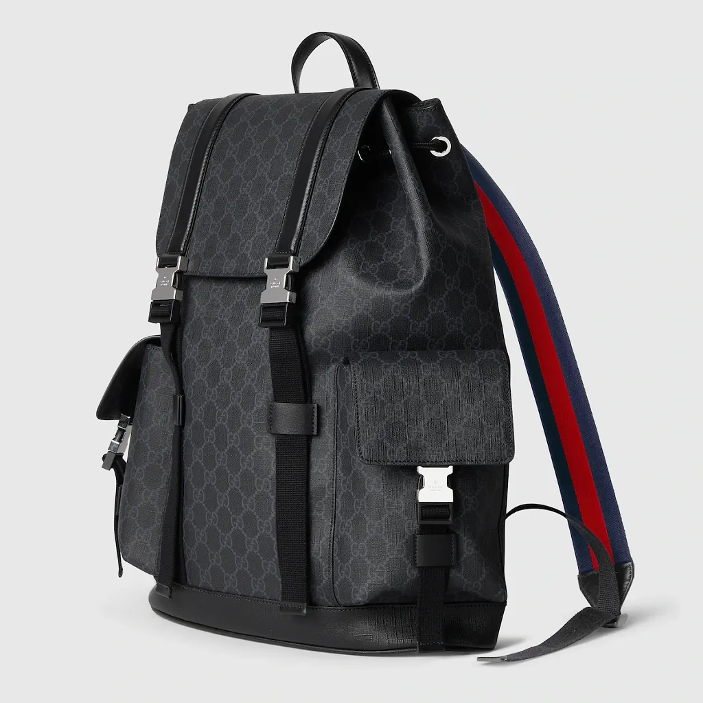 Gg Black Large Backpack