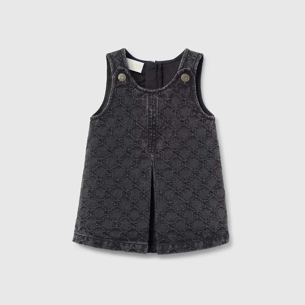Baby Gg Denim Jacquard Dress