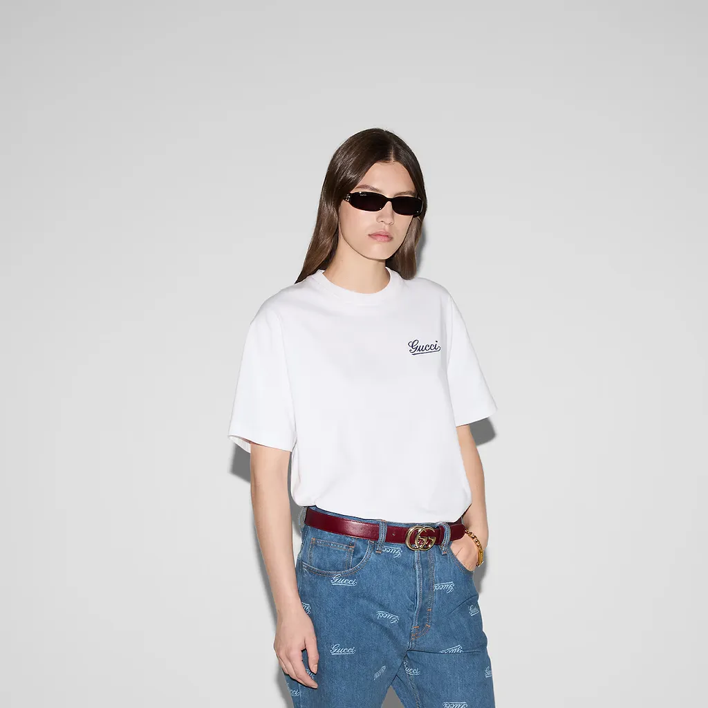 Embroidered Cotton Jersey T-Shirt