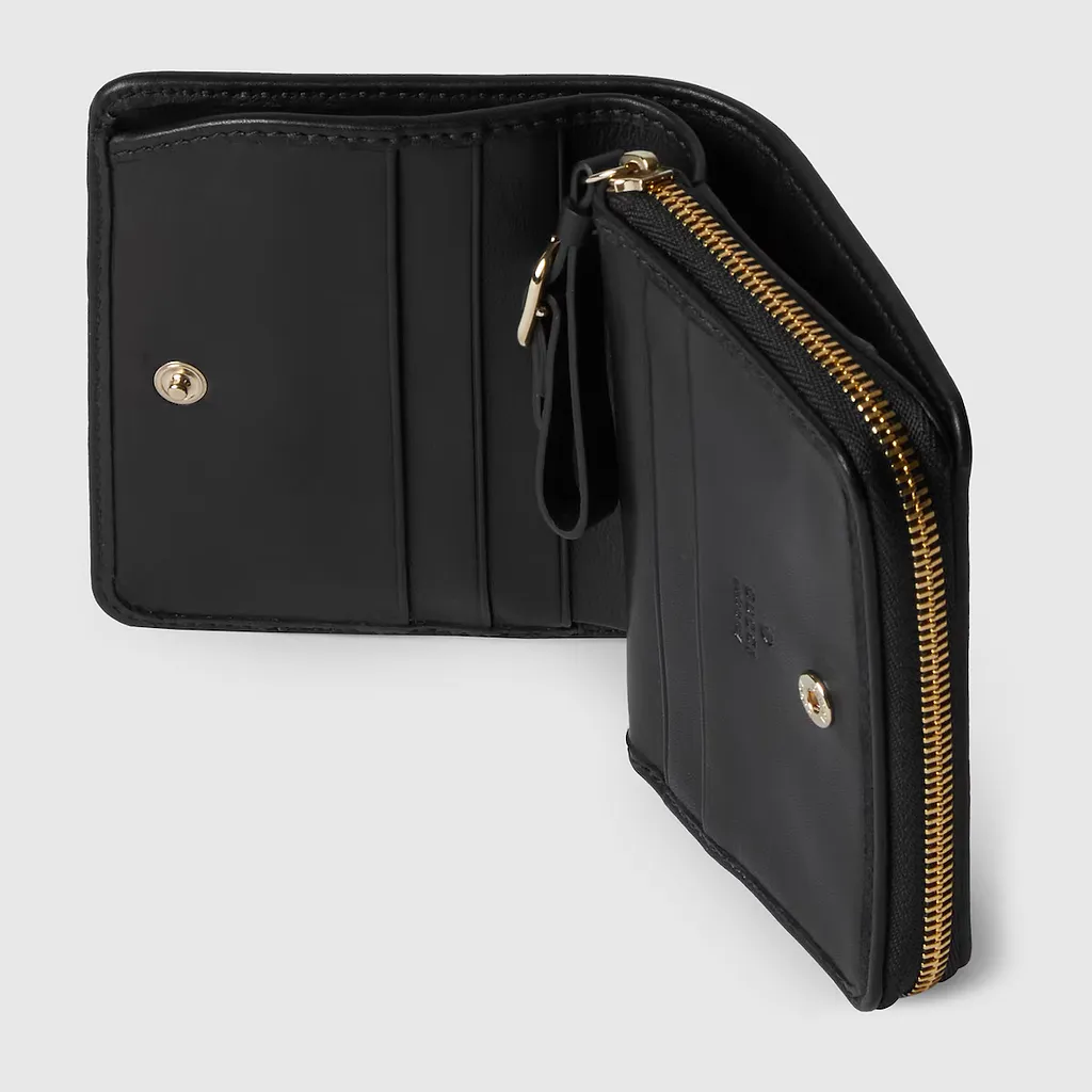Gg Emblem Zip Mini Wallet