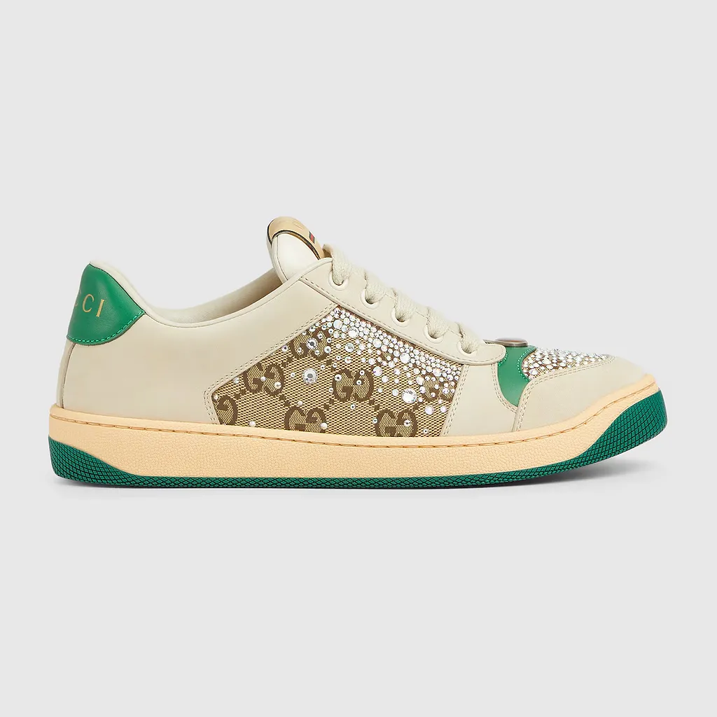 Gg Crystal Screener Sneaker