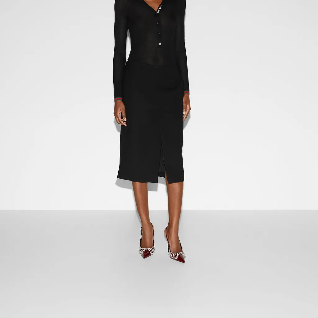 Wool CrÊPe Skirt