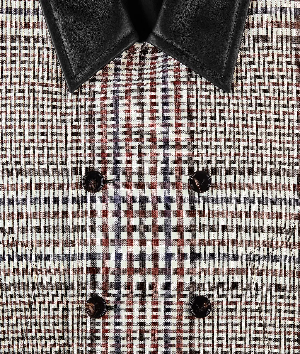 Cotton Check Blouson