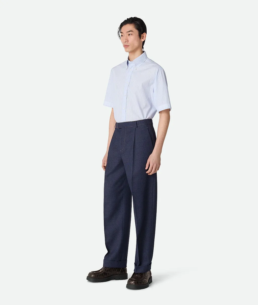 Melange Wool Drill Pants