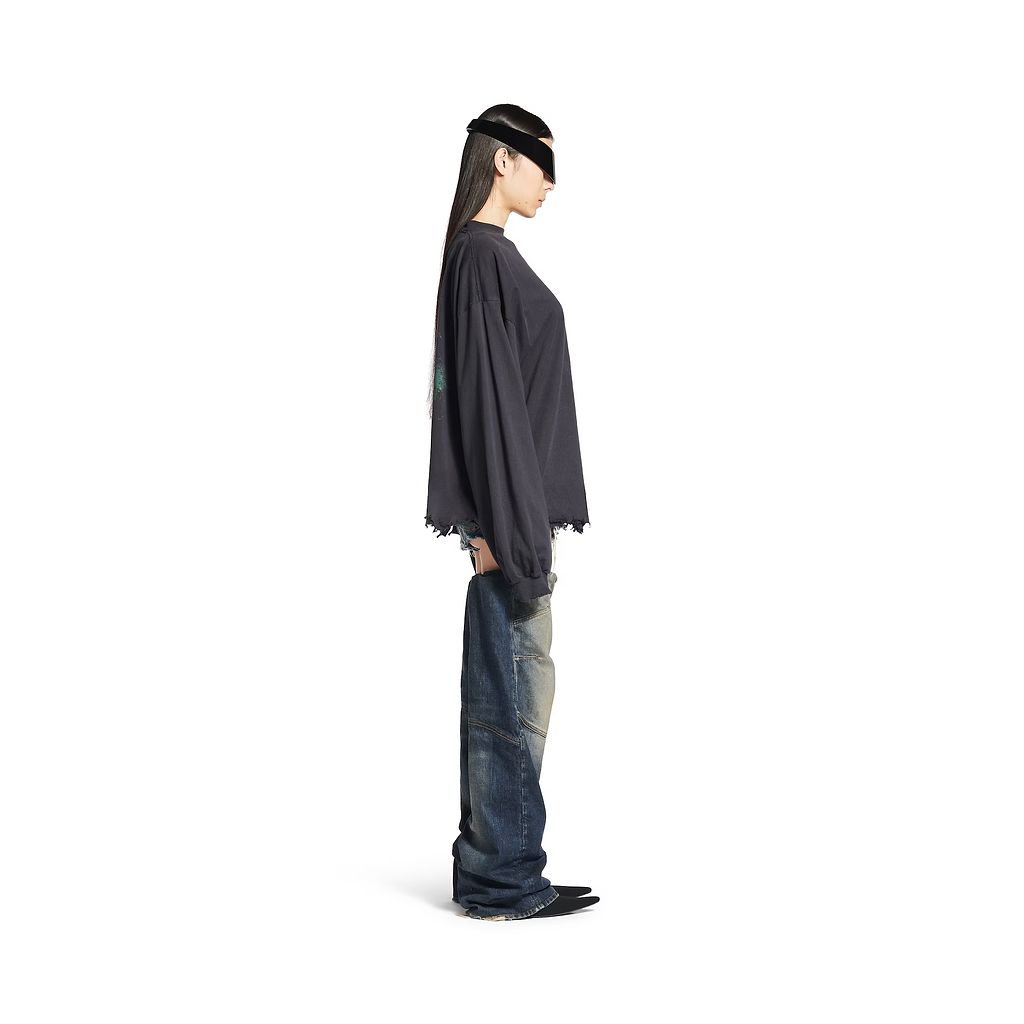 Diy Imprint Cropped Long Sleeve T-Shirt