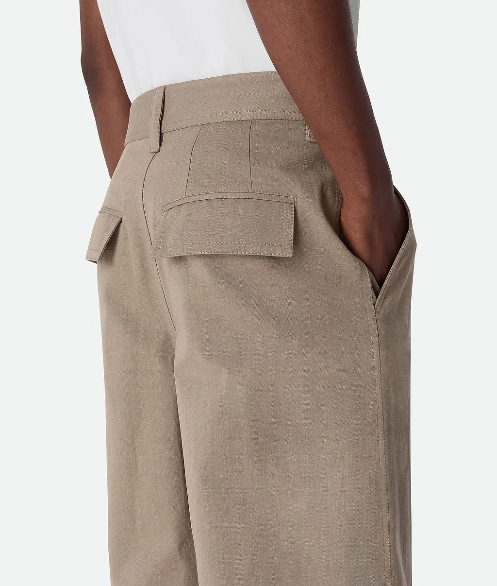 Cotton Twill Cargo Pants