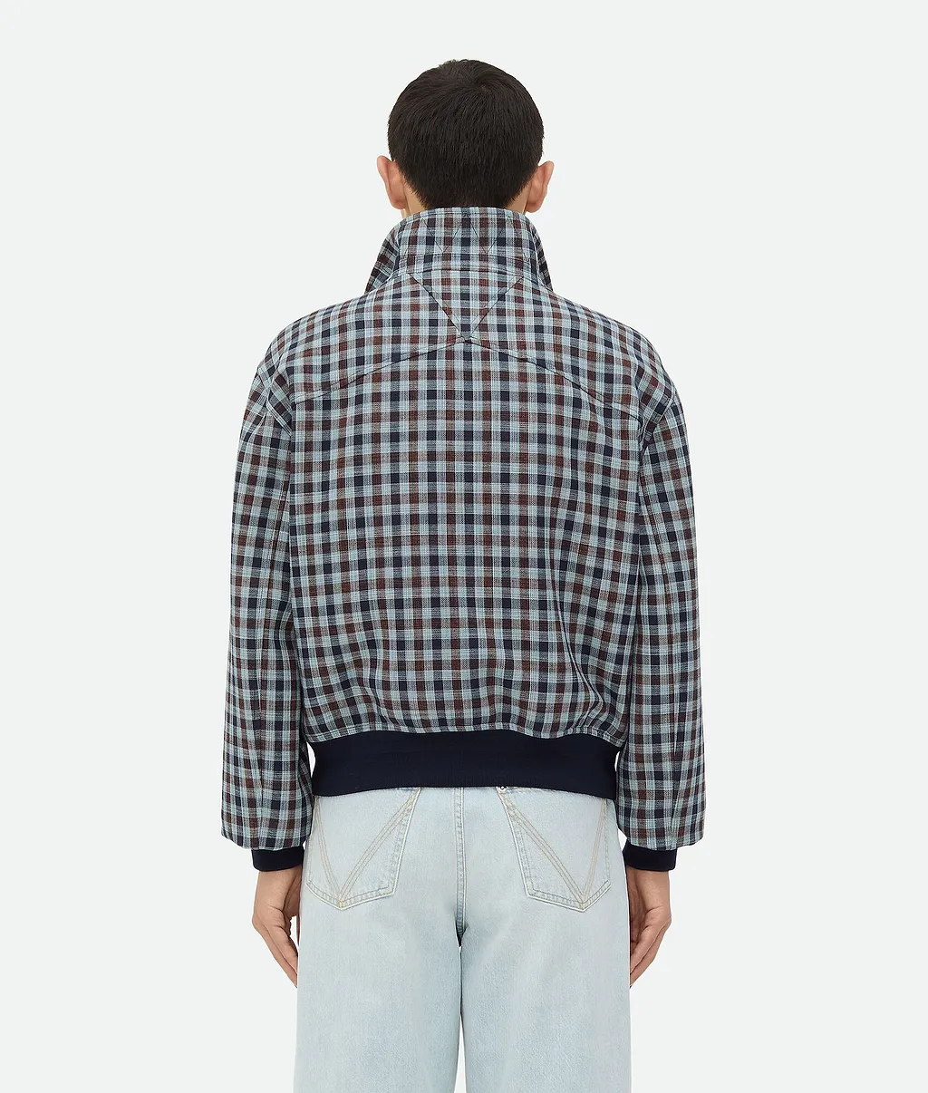 Cotton Gingham Blouson