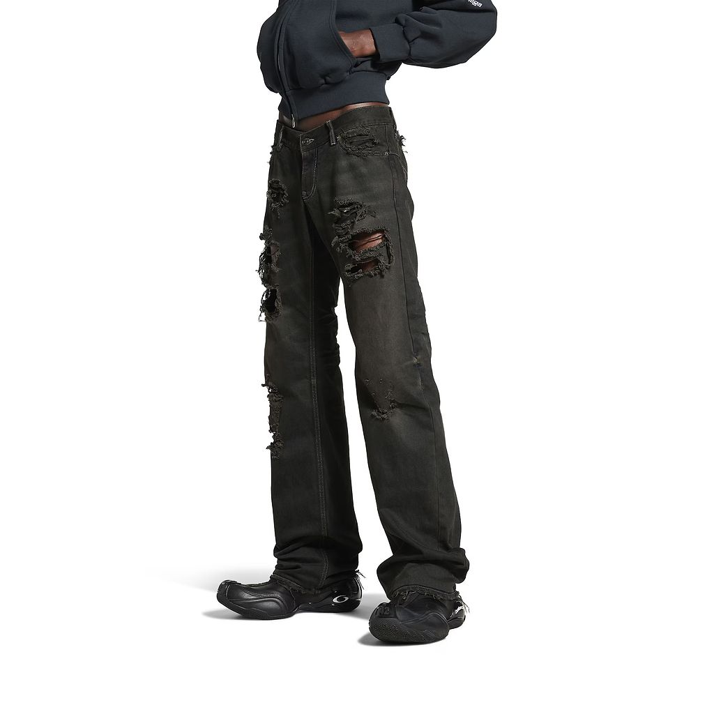 Fitted Low-Waist Pants