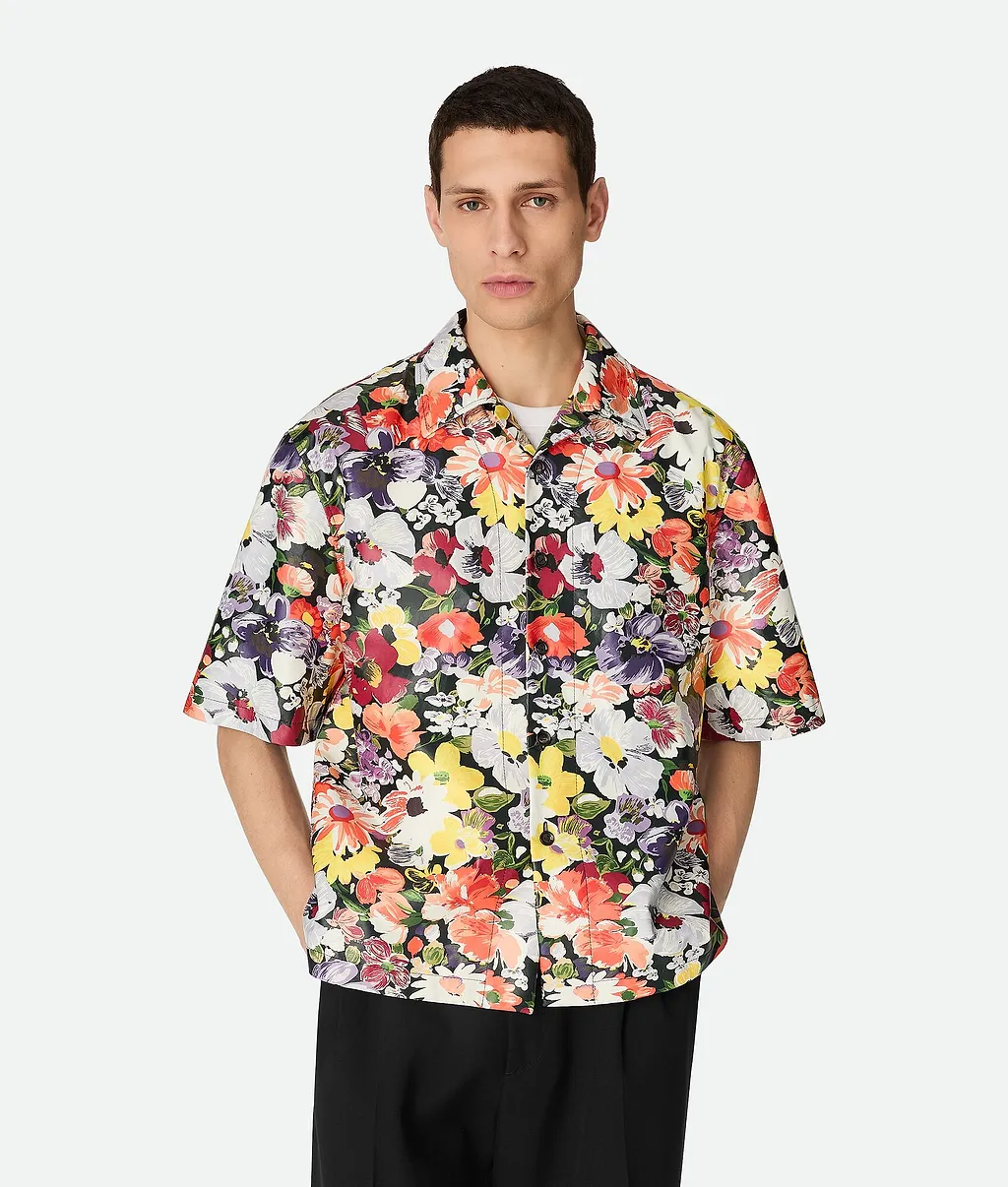 Printed Leather Shirt