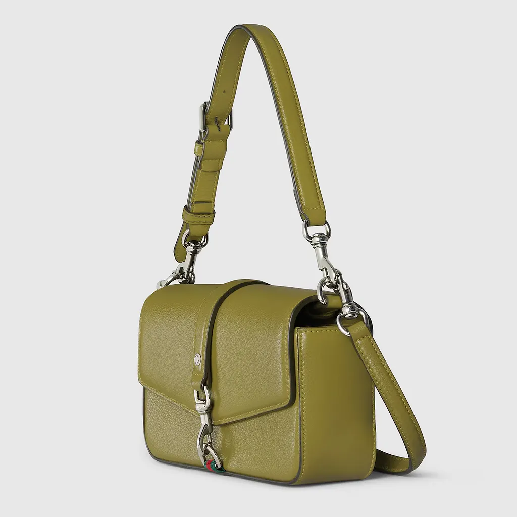 Small Crossbody Bag With Hook Closure