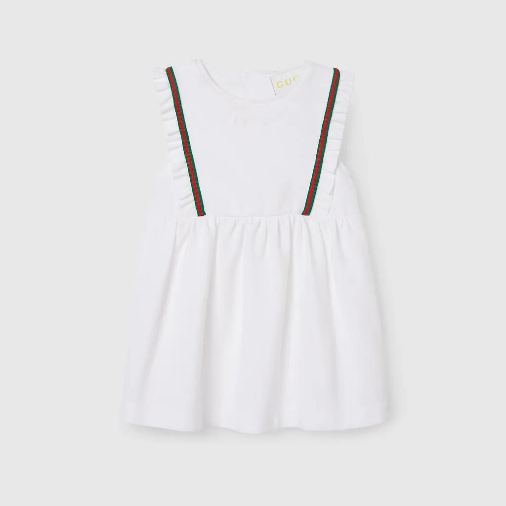 Baby Cotton Dress With Web